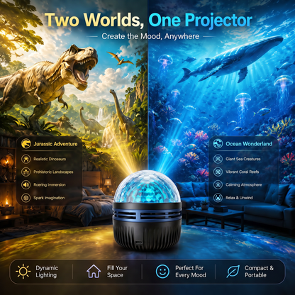 ⏳LAST DAY 49% OFF|🦖360° Smart Holographic Starry Sky Projector (HD Smart Dynamic 5D)
