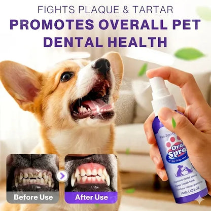 Dusksatin™ Advanced Pet Oral Spray | Fresher Breath, Plaque Biofilm & Gum Care — No Brushing