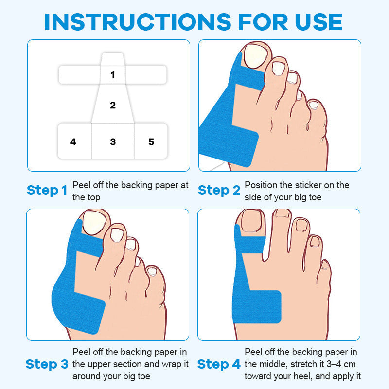 🔥52K+ Sold🦶Pre-cut Bunion Corrector Kinesiology Tape