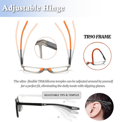 🔥TopSpire™ Adaptive Multifocal Reading Glasses – See Near & Far Without Switching