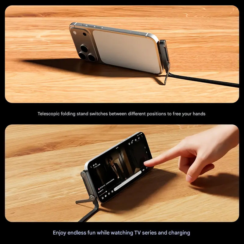🔥LAST DAY SALE-59% OFF 2-in-1 Invisible Holder Charger Cable|240w super fast charging Fast Charging Cord