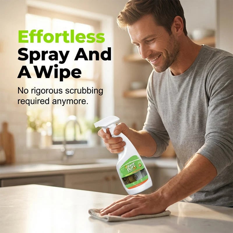 🔥52K+ Sold🧽 Heavy-Duty Kitchen Degreaser Spray + Free Cleaning Towel