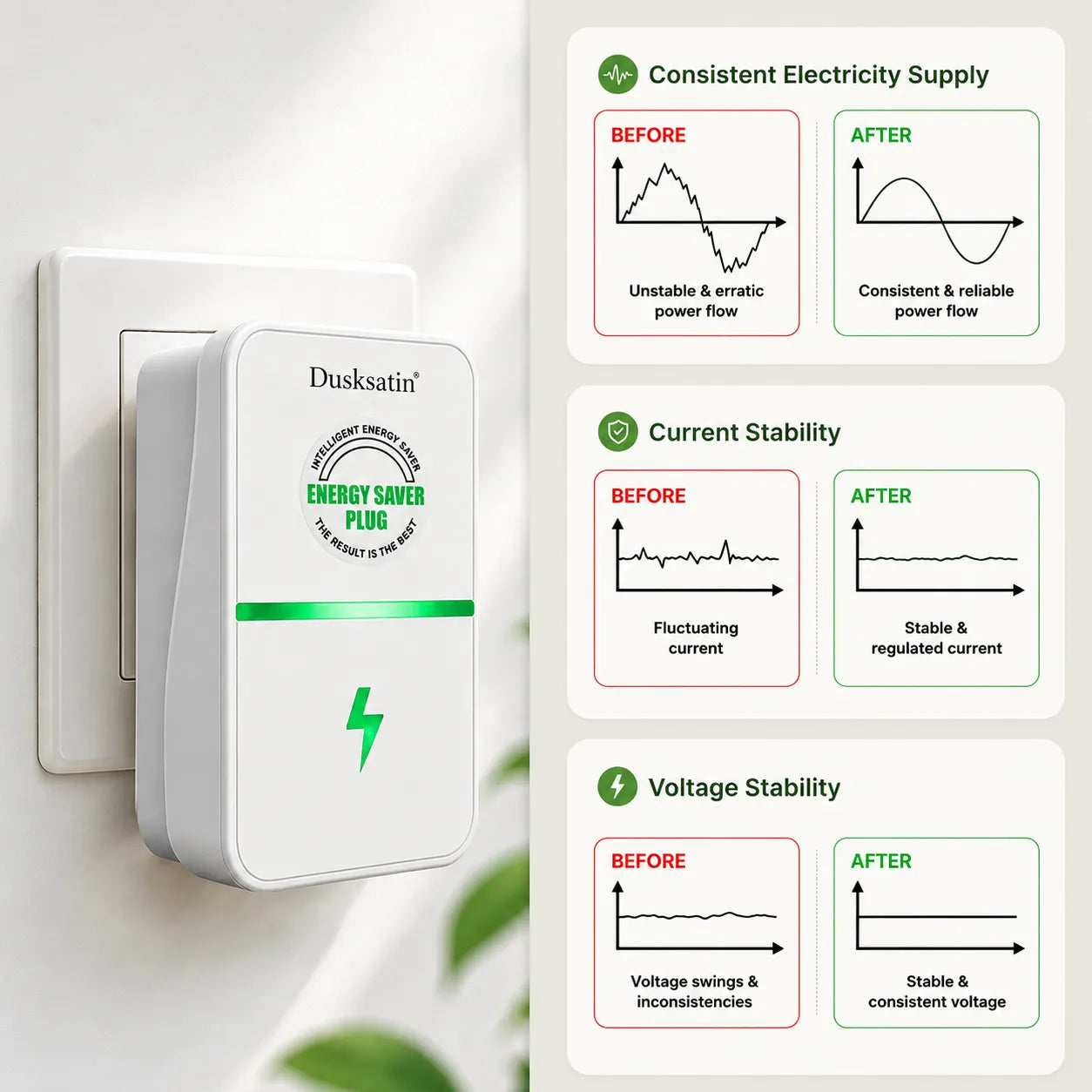 ⏳LAST DAY BUY 2 GET 1 FREE!!🌟 Energy Saver Plug