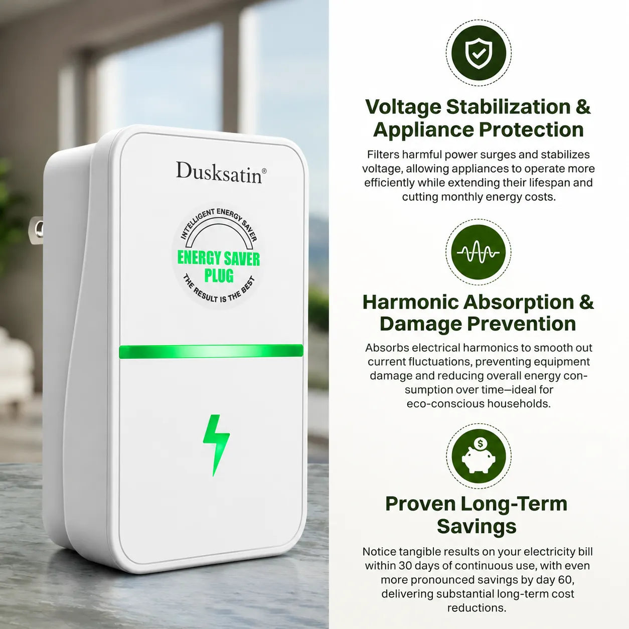 ⏳LAST DAY BUY 2 GET 1 FREE!!🌟 Energy Saver Plug